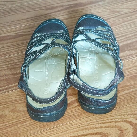J-41 brown vegan sandals Sz 8.5 - Picture 4 of 5